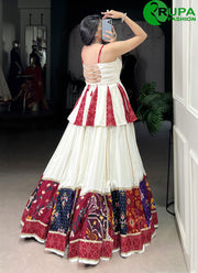Speechless White With Multi Color Pure Rayon New Designer Ready Made Lehenga Choli